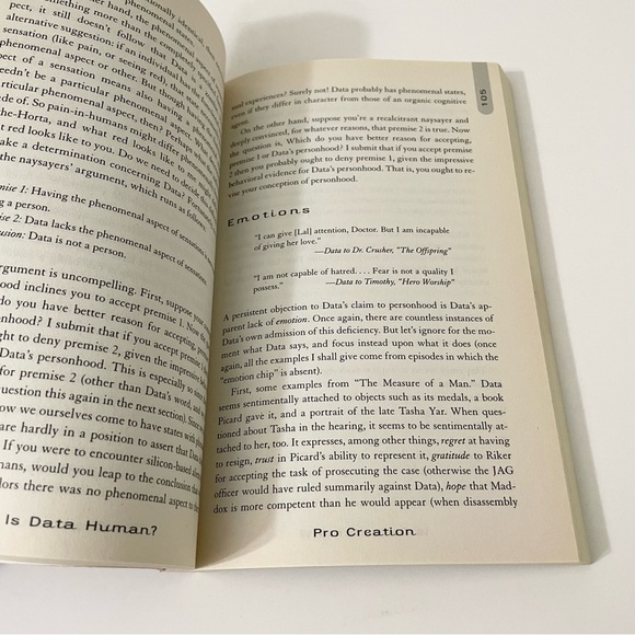 Star Trek Is Data Human Book The Metaphysics of Star Trek by Richard Hanley - Picture 14 of 16